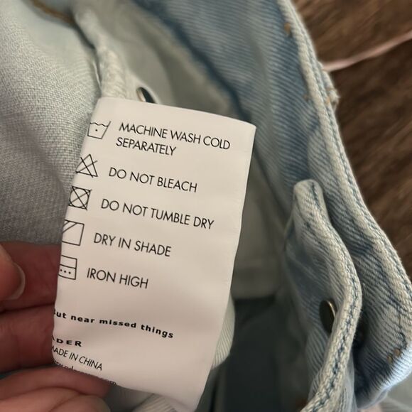 🎀 NEW SSENSE Ader error Innersy deconstructed straight leg jeans 26 - Picture 8 of 13